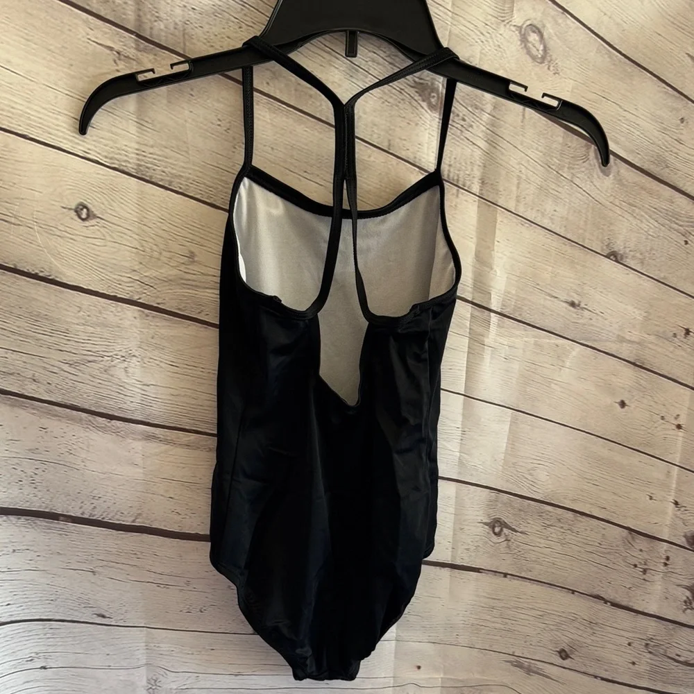 Nike Girls Classic Black One-Piece Swimsuit